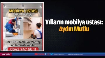 Yılların mobilya ustası: Aydın Mutlu