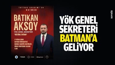 Y&Ouml;K Genel Sekreteri Batman&rsquo;a geliyor