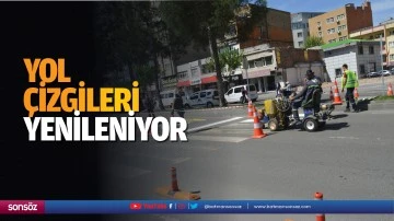 Yol &ccedil;izgileri yenileniyor