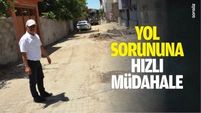 Yol sorununa hızlı m&uuml;dahale