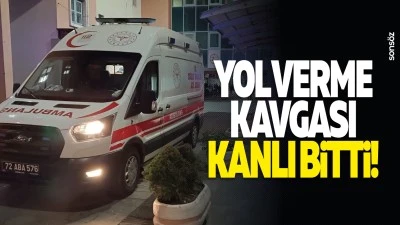 Yol verme kavgası kanlı bitti!