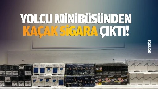 Yolcu minib&uuml;s&uuml;nden ka&ccedil;ak sigara &ccedil;ıktı!