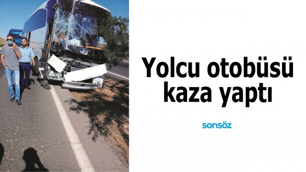 Yolcu otob&uuml;s&uuml; kaza yaptı
