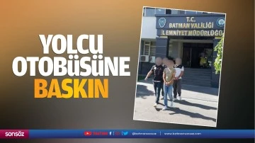 Yolcu otob&uuml;s&uuml;ne baskın