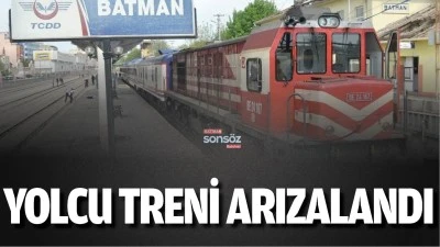 Yolcu treni arızalandı