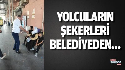 Yolcuların şeker ve kolonyası belediyeden&hellip;