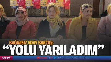 &ldquo;Yolu yarıladım&rdquo;