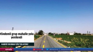 Y&ouml;ndemli grup mahalle yolu yenilendi