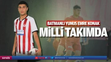 Batmanlı Yunus Emre Konak milli takımda