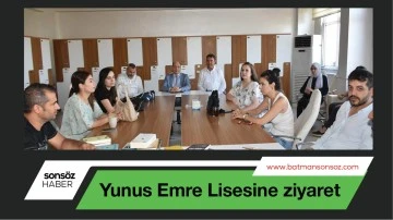 Yunus Emre Lisesine ziyaret