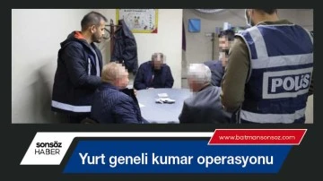 Yurt geneli kumar operasyonu