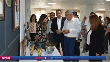 Yurt &ouml;ğrencileri sergi a&ccedil;tı