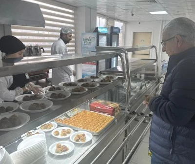 Yurt yemekhanesinde denetim