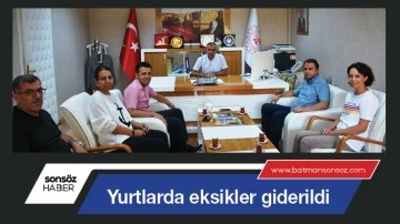 Yurtlarda eksikler giderildi