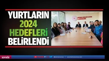 Yurtların 2024 hedefleri belirlendi