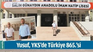 YUSUF, YKS&rsquo;DE T&Uuml;RKİYE 865.&rsquo;Sİ