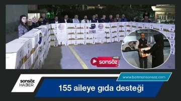 Y&uuml;z elli beş aileye gıda desteği