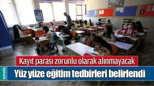 Y&Uuml;Z Y&Uuml;ZE EĞİTİM TEDBİRLERİ BELİRLENDİ