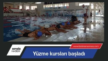 Y&uuml;zme kursları başladı