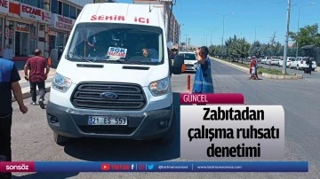 Zabıtadan &ccedil;alışma ruhsatı denetimi