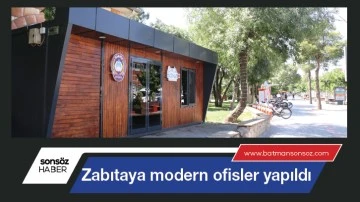 Zabıtaya modern ofisler yapıldı