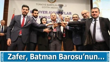 Zafer, Batman Barosu&rsquo;nun&hellip;