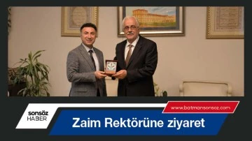 Zaim Rekt&ouml;r&uuml;ne ziyaret