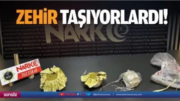 Zehir taşıyorlardı!