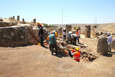 Zerzevan Kalesi'nde 1800 yıllık su dağıtım sistemi bulundu