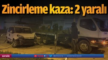 Zincirleme kaza: 2 yaralı 