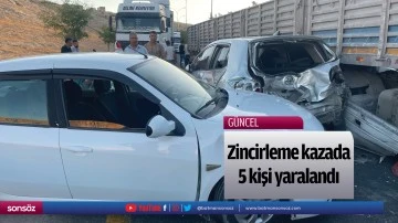 Zincirleme kaza 5 kişi yaralandı