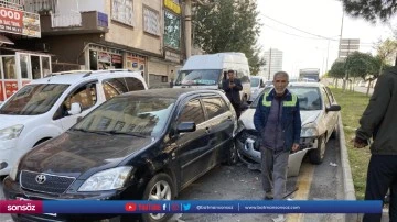 Zincirleme kazada 2 kişi yaralandı