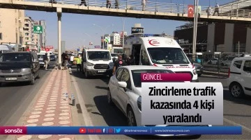 Zincirleme trafik kazasında 4 kişi yaralandı