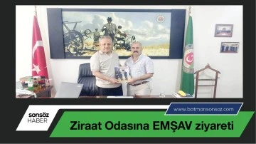Ziraat Odasına EMŞAV ziyareti