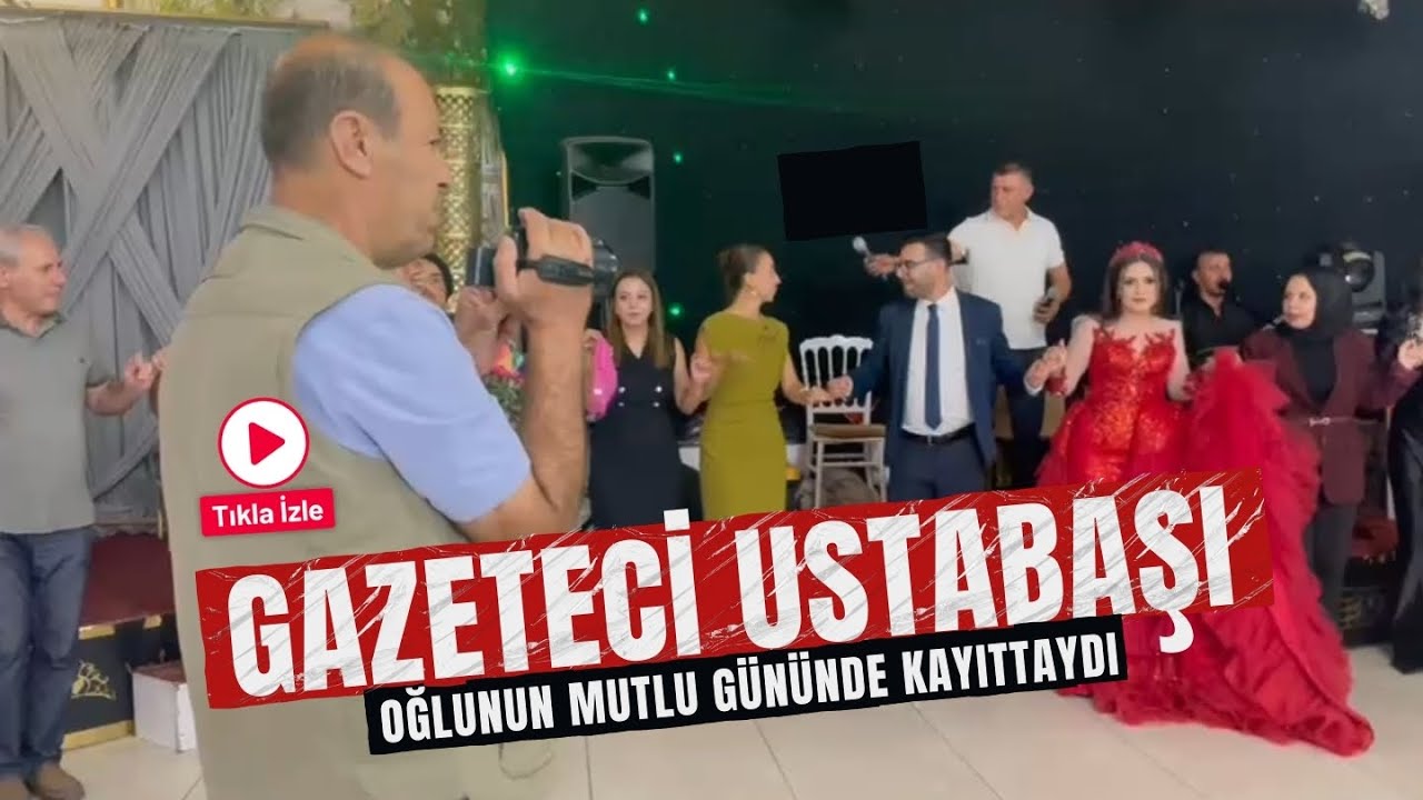 Gazeteci Ustabaşı, oğlunun mutlu g&uuml;n&uuml;nde kayıttaydı