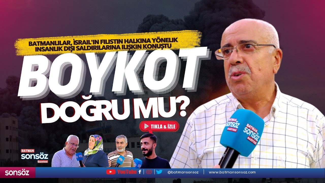 Batmanlılar, İsrail'in Filistin halkına y&ouml;nelik insanlık dışı saldırılarına ilişkin konuştu