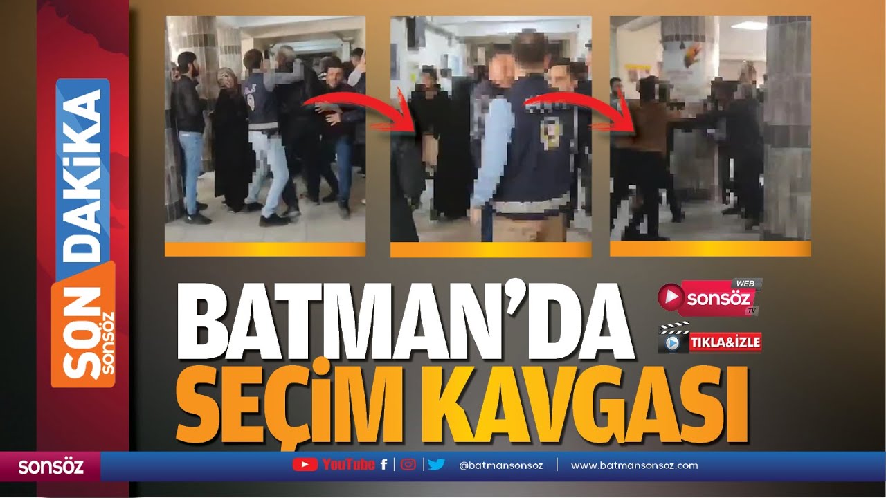 Batman&rsquo;da se&ccedil;im kavgası