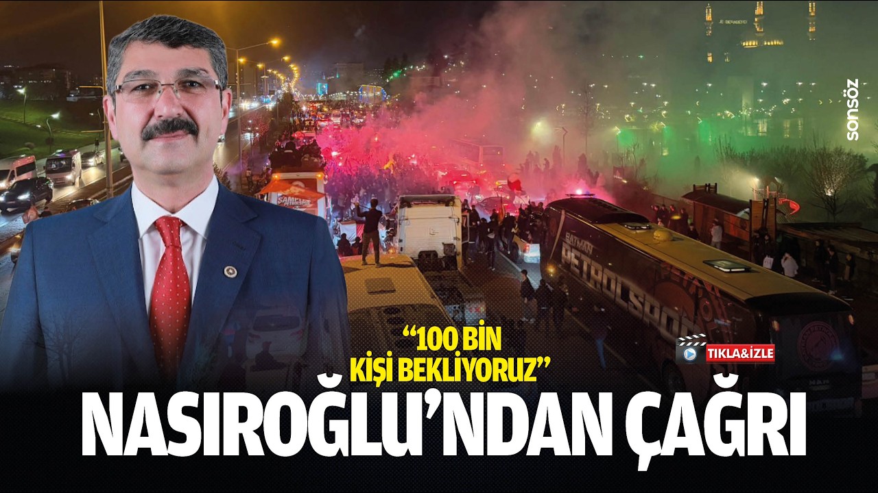 Nasıroğlu&rsquo;ndan &ccedil;ağrı: &ldquo;100 bin kişi bekliyoruz&rdquo;