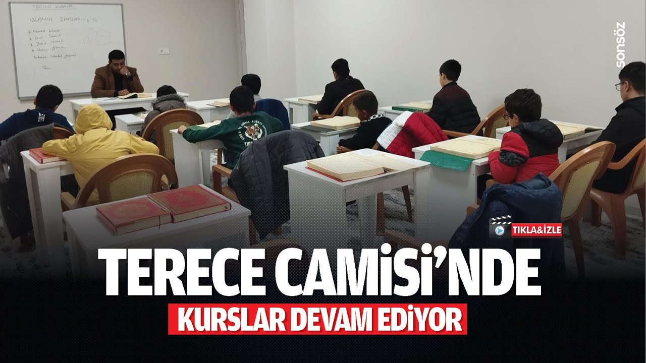 Terece Camisi&rsquo;nde kurslar devam ediyor