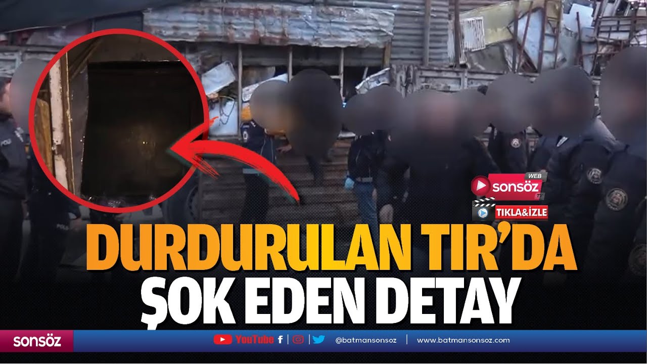 Durdurulan tır&rsquo;da şok eden detay