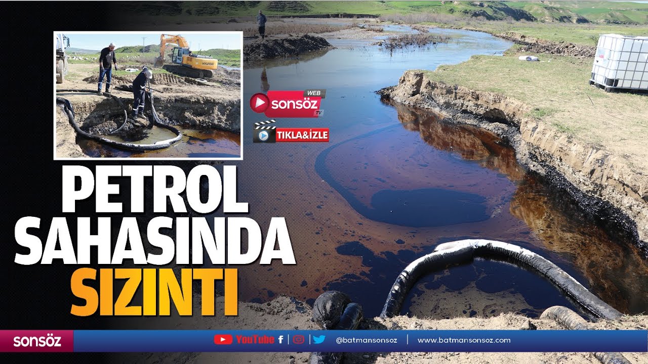 Petrol sahasında sızıntı