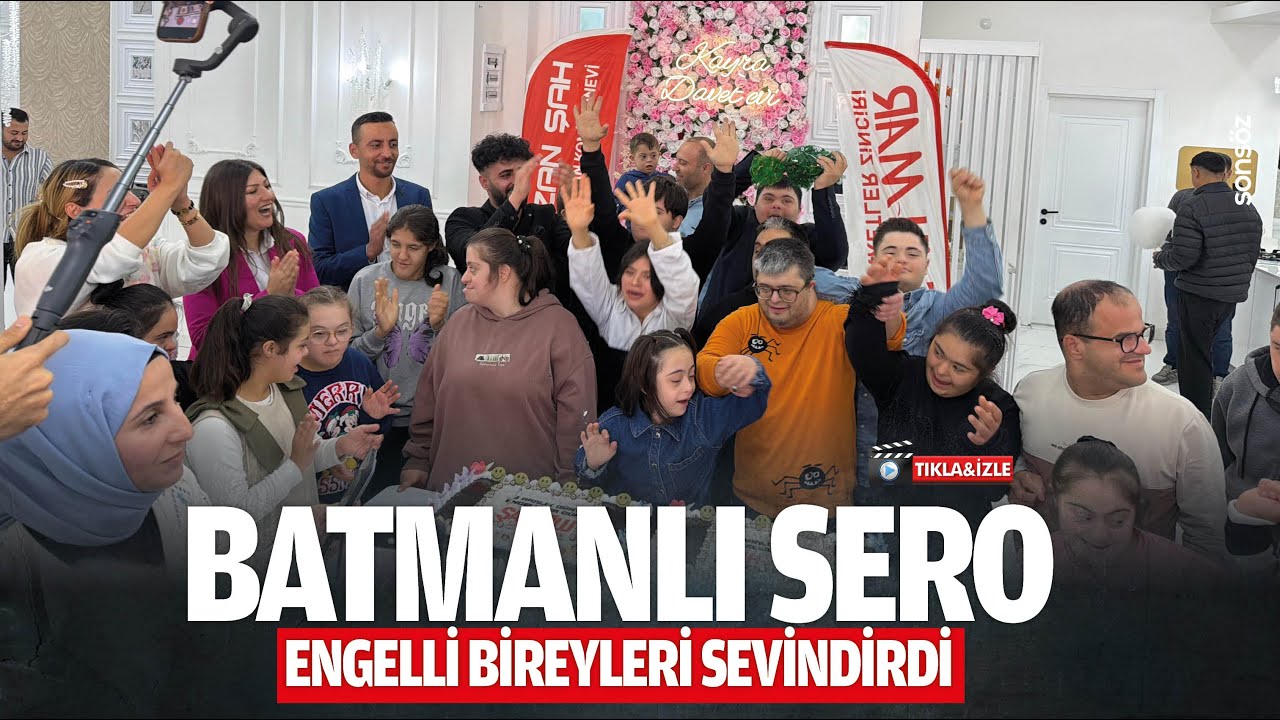 Batmanlı Sero, engelli bireyleri sevindirdi