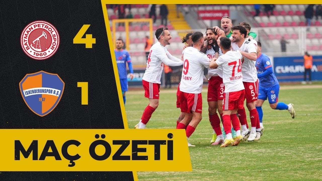 Batman Petrolspor-İskenderunspor I Geniş &ouml;zeti
