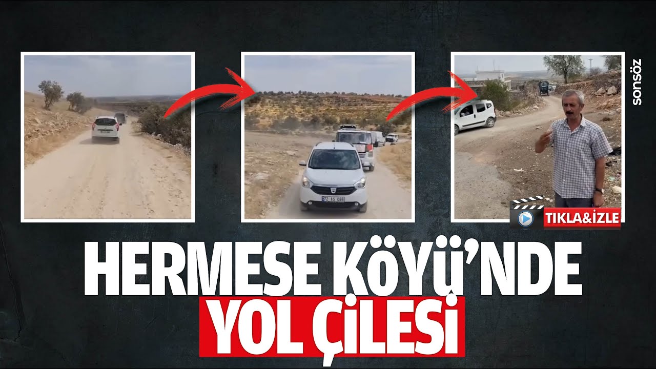 Hermese K&ouml;y&uuml;&rsquo;nde yol &ccedil;ilesi&hellip;