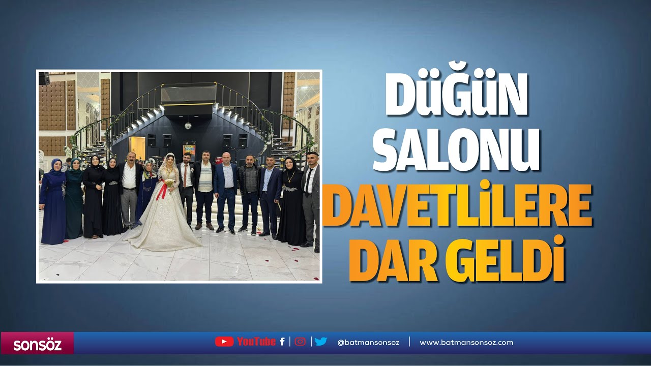 D&uuml;ğ&uuml;n salonu davetlilere dar geldi