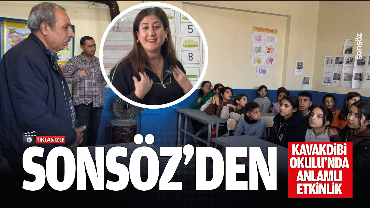 Sons&ouml;z&rsquo;den Kavakdibi Okulu&rsquo;nda anlamlı etkinlik