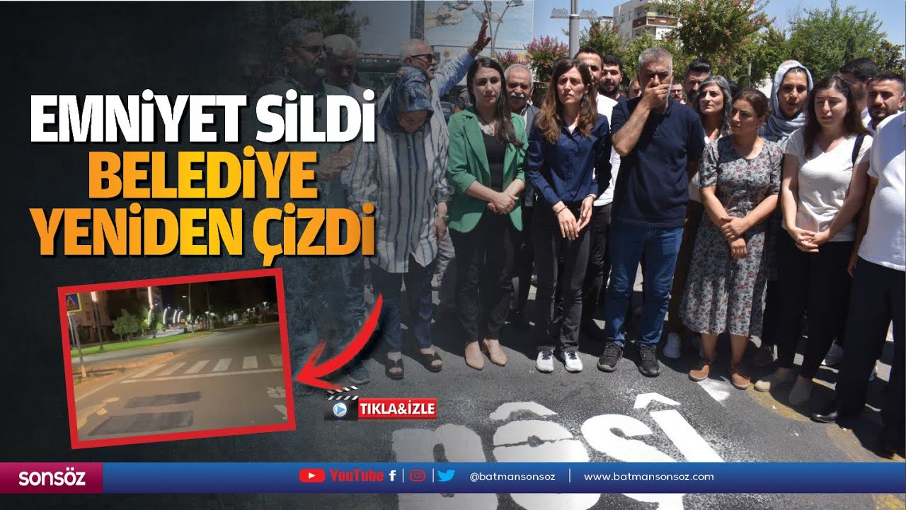 Emniyet sildi, belediye yeniden &ccedil;izdi