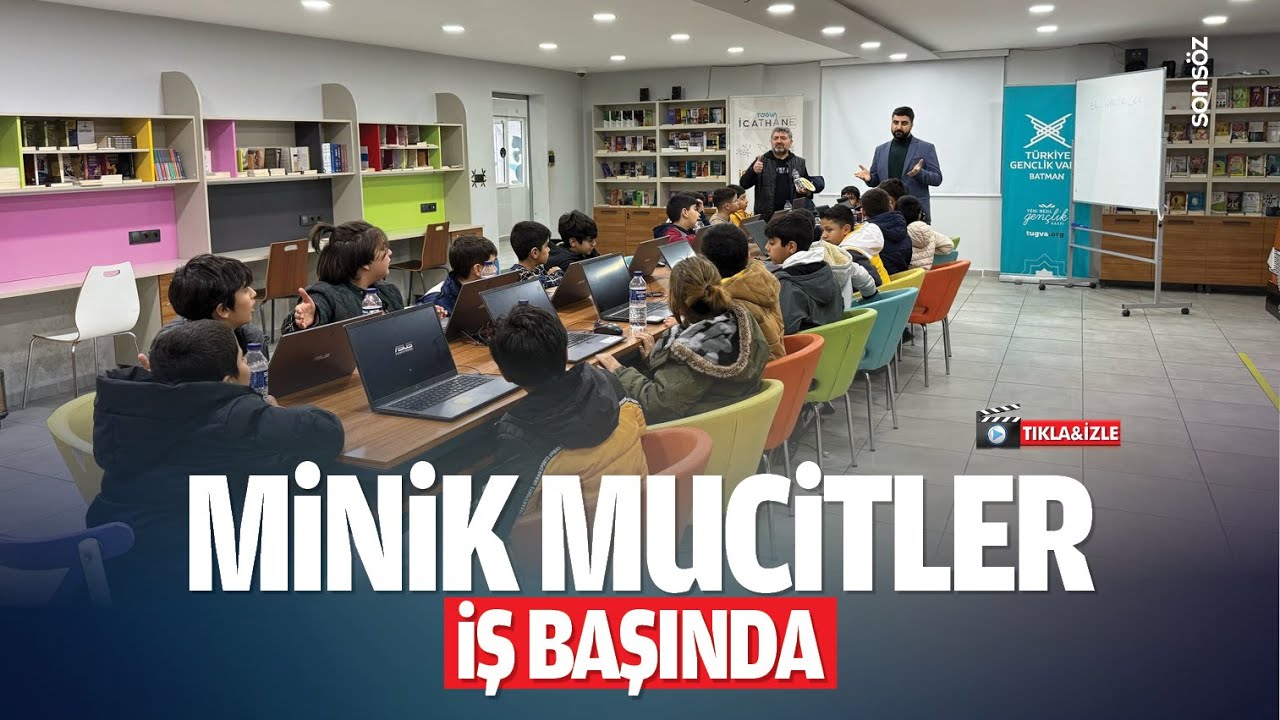 Minik mucitler iş başında&hellip;