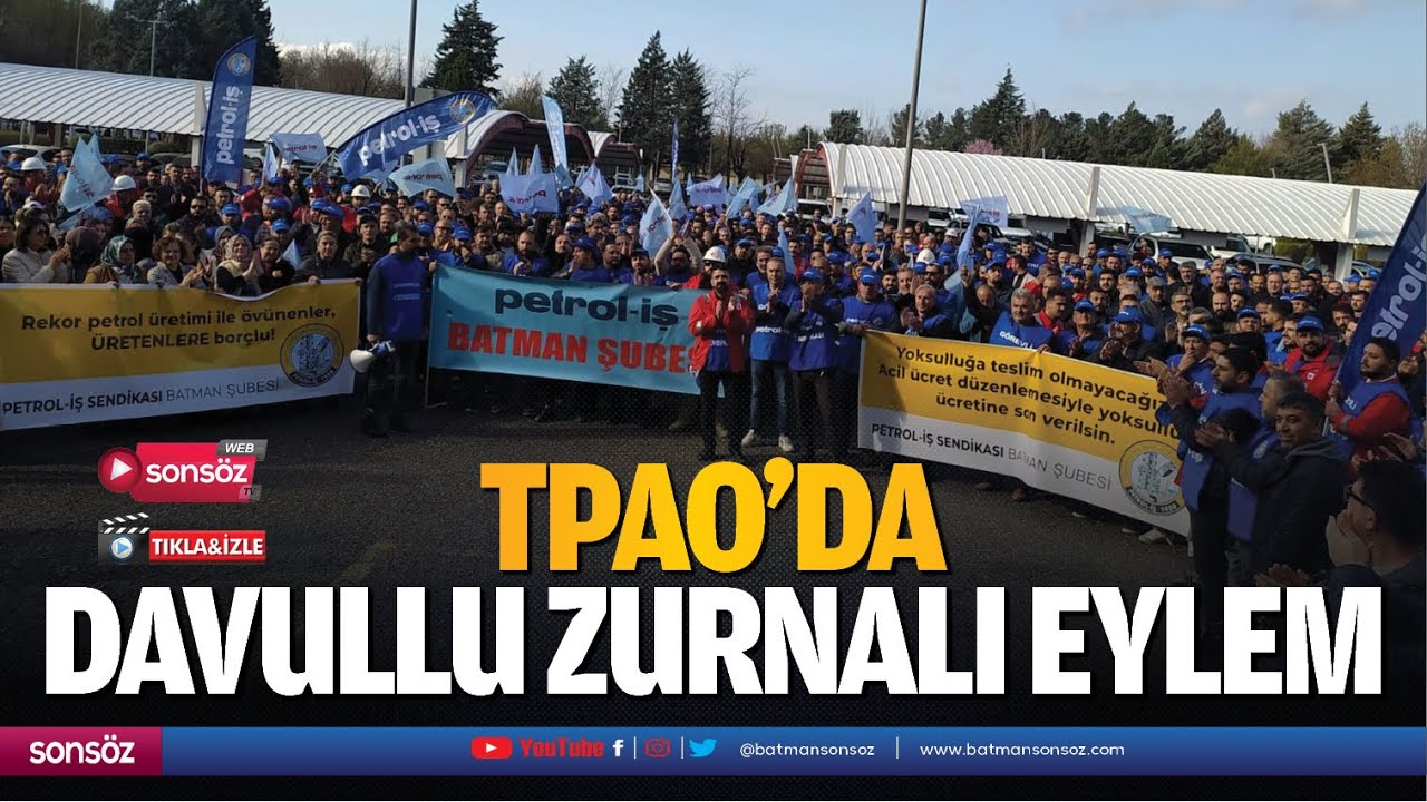 TPAO&rsquo;da davullu zurnalı eylem