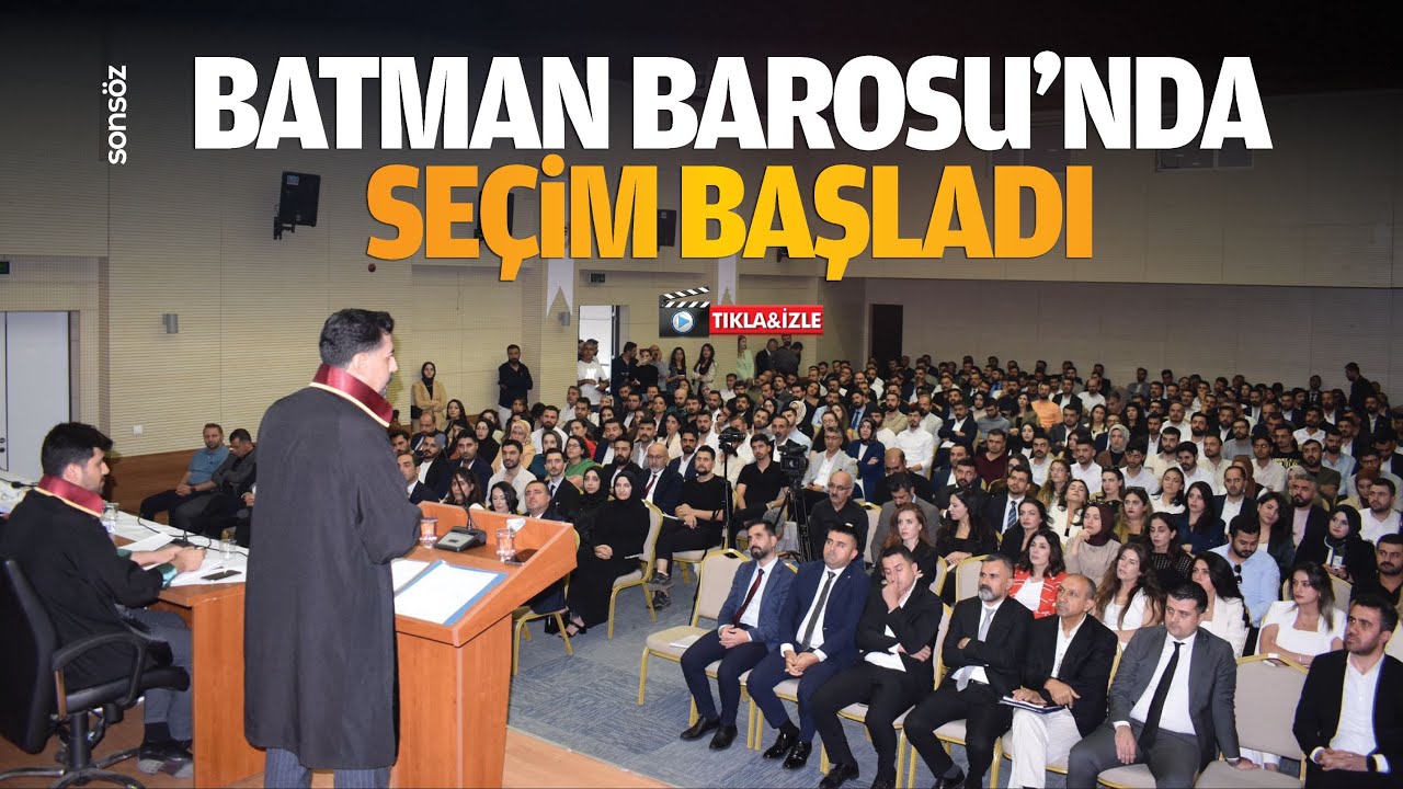 Batman Barosu&rsquo;nda se&ccedil;im başladı